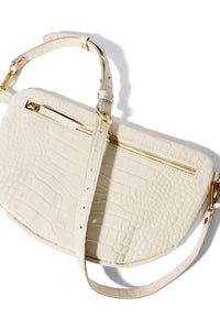 The Big Sling Bag, Ivory Croco